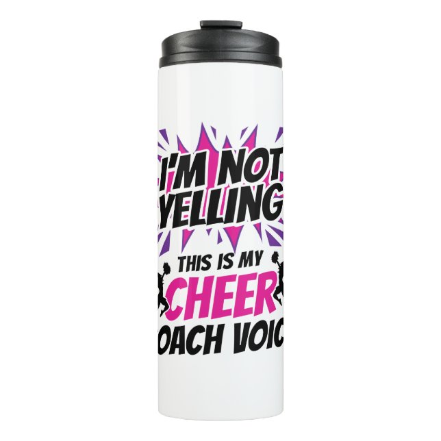 Bouteilles Isothermes Je ne crie pas que c'est ma voix d'entraîneur (Devant)