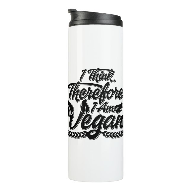 Bouteilles Isothermes Je Pense Que Je Suis Vegan. (Tourné sur la droite)