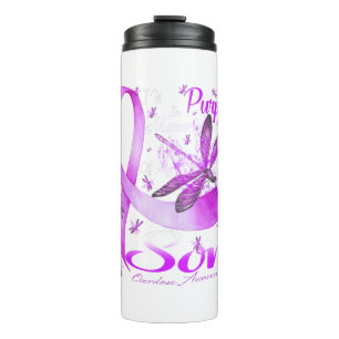 Bouteilles Isothermes Je Porte Le Violet En Mémoire De Mon Fils Dragonfl