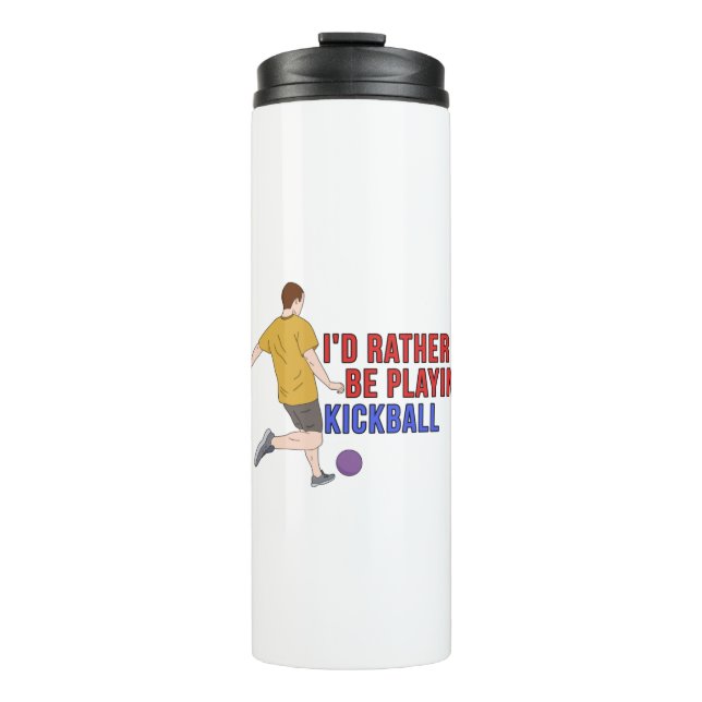 Bouteilles Isothermes Je préfère jouer à KickBall (Devant)
