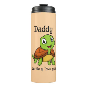 Bouteilles Isothermes Je T'aime Vraiment Papa ! Tortue Mignonne pour la