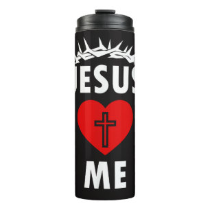 Bouteilles Isothermes Jésus m'aime chrétien religieux