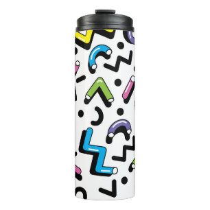 Bouteilles Isothermes Jeu géométrique : Motif de formes de Doodles