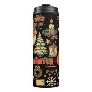 Bouteilles Isothermes jeu vintage de noël 1