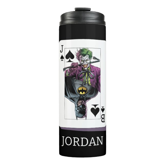Bouteilles Isothermes Joker and Batman Spade Playing Card Illustration (Devant)