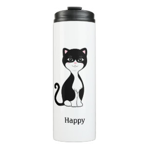 Bouteilles Isothermes Joli chat en smoking heureux