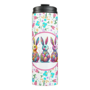 Bouteilles Isothermes Joli, coloré 3 lapin de Pâques