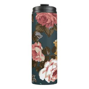 Bouteilles Isothermes joli design de fleur illustration textile art, pat
