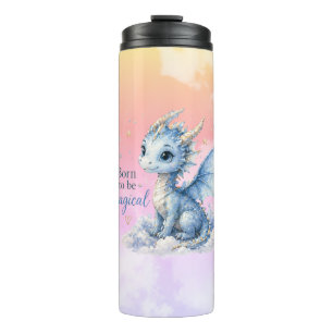 Bouteilles Isothermes Joli dragon de fantasy Né pour être magique