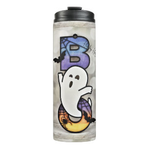 Bouteilles Isothermes Joli fantôme de Halloween effrayant Boo, chauve-so
