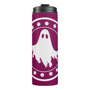Bouteilles Isothermes Joli fantôme Halloween effrayant orange et blanc