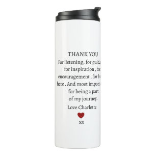 Bouteilles Isothermes joli merci personnalisé d'amour