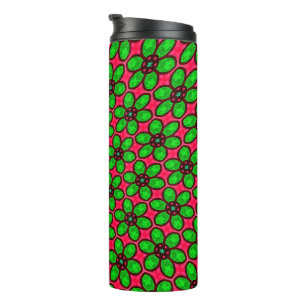 Bouteilles Isothermes Joli Motif de fleurs Abstraites