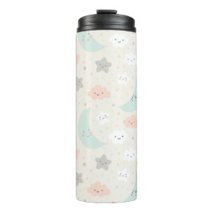 Bouteilles Isothermes Joli Motif Pastel Sky souriant