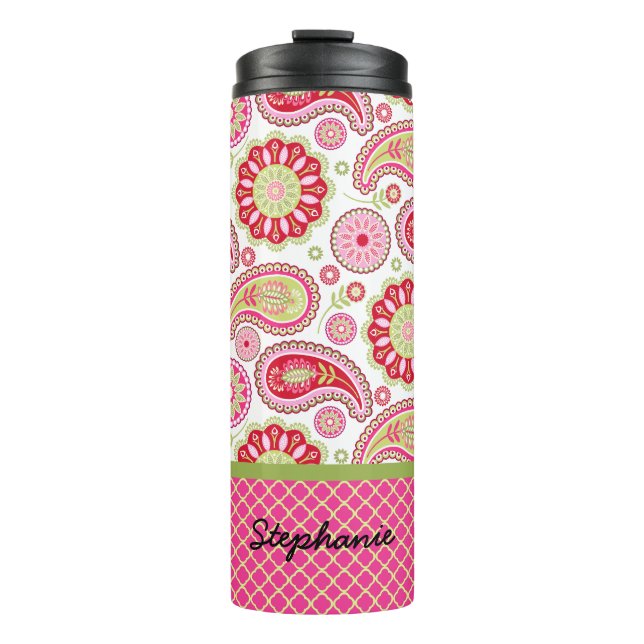 Bouteilles Isothermes Joli Paisley Custom Thermal Tumbler (Devant)
