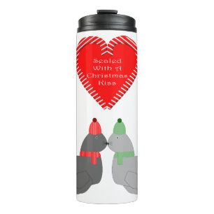 Bouteilles Isothermes Joli Seals de baiser de Noël