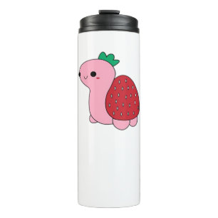 Bouteilles Isothermes Joli tee-shirt classique tortue fraise rougissante