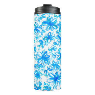 Bouteilles Isothermes Jolie abstraite aquarelle chintz floral sans soudu