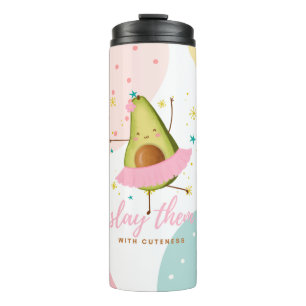 Bouteilles Isothermes Jolie fille Kawaii Avocado Ballerina Les Jeter