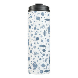 Bouteilles Isothermes Jolie planète spatiale Rockets Lune Bleu