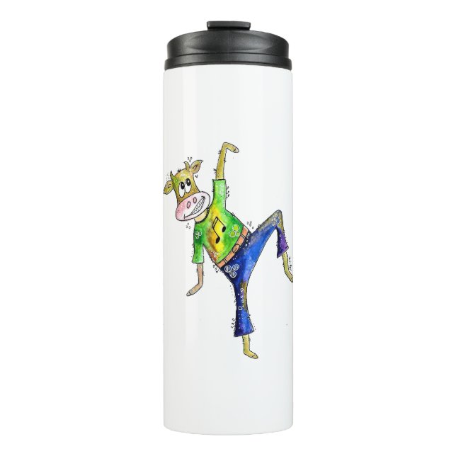 Bouteilles Isothermes Jolie vache dansante Whimsical (Devant)