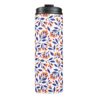 Bouteilles Isothermes Jolies petites fleurs orange sans couture motif