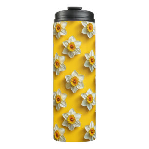 Bouteilles Isothermes Jonquilles Jaune Clair 🌼✨ Fleurs Fraîches de Prin