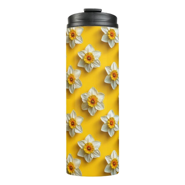 Bouteilles Isothermes Jonquilles Jaune Clair 🌼✨ Fleurs Fraîches de Prin (Devant)