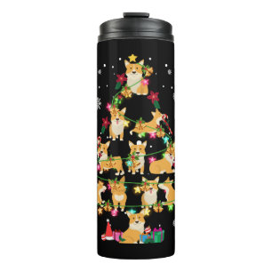 Bouteilles Isothermes Jote Corgi Arbre de Noël Cool Noël Corgi Lov