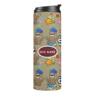 Bouteilles Isothermes Jote Sloth Brown Motif Drôle Il Juste Citer