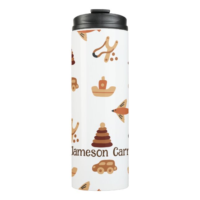 Bouteilles Isothermes Jouet Brown enfant blanc mignon Voiture Avion Bate (Devant)