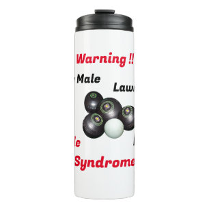 Bouteilles Isothermes Joueur de boules sur gazon masculin grincheux drôl