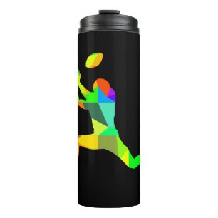 Bouteilles Isothermes Joueur de football américain Rainbow coloré Sport