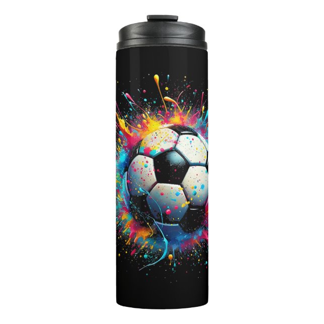 Bouteilles Isothermes Joueur De Football cool Sport Pour Garçons Hommes  (Devant)