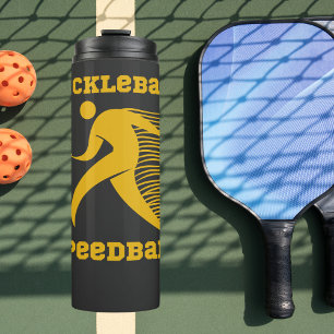 Bouteilles Isothermes Joueur de Pickleball Speedball avec vitesse