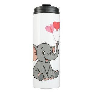 Bouteilles Isothermes Jour de la Saint-Valentin éléphant mignon