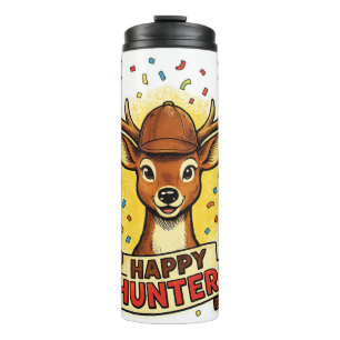 Bouteilles Isothermes Joyeuse chasse célébration cerf amusant festif cha