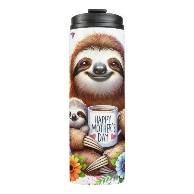 Bouteilles Isothermes Joyeuse fête des mères/ Sloth (Devant)