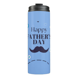 Bouteilles Isothermes Joyeuse Fête des Pères – Moustache & Cœur Design