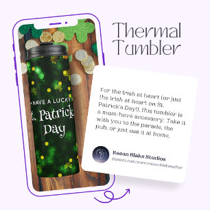 Bouteilles Isothermes "Joyeuse Saint-Patrick" Gobelet Thermique