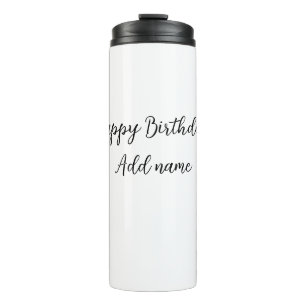 Bouteilles Isothermes Joyeux anniversaire ajouter nom titre simple minim