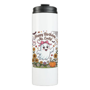 Bouteilles Isothermes Joyeux Anniversaire Mlle Emily Halloween Fantôme C