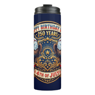 Bouteilles Isothermes Joyeux Anniversaire USA 250 Ans Aigles Patriotiq