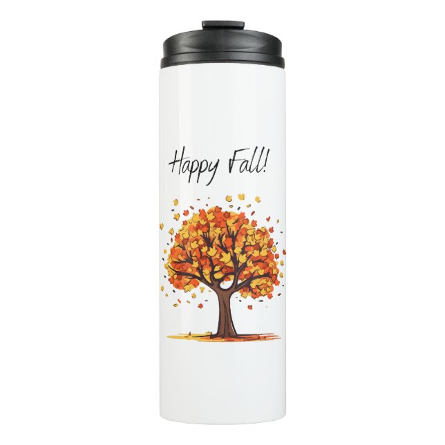 Bouteilles Isothermes Joyeux Automne! (Devant)