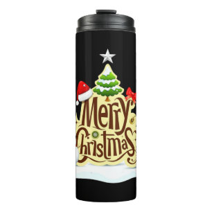Bouteilles Isothermes Joyeux bonhomme de neige de Noël Débardeur d'hiver