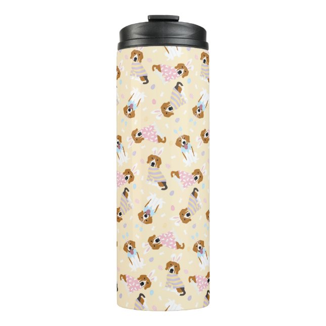 Bouteilles Isothermes Joyeux Chiens Beagles de Pâques (Devant)