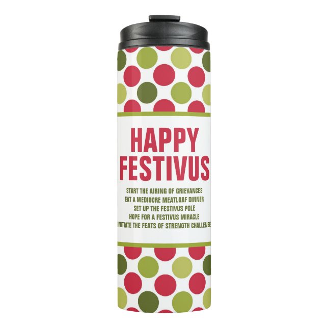 Bouteilles Isothermes Joyeux Festivus Tourisme Mug/Tumbler Thermique par (Devant)