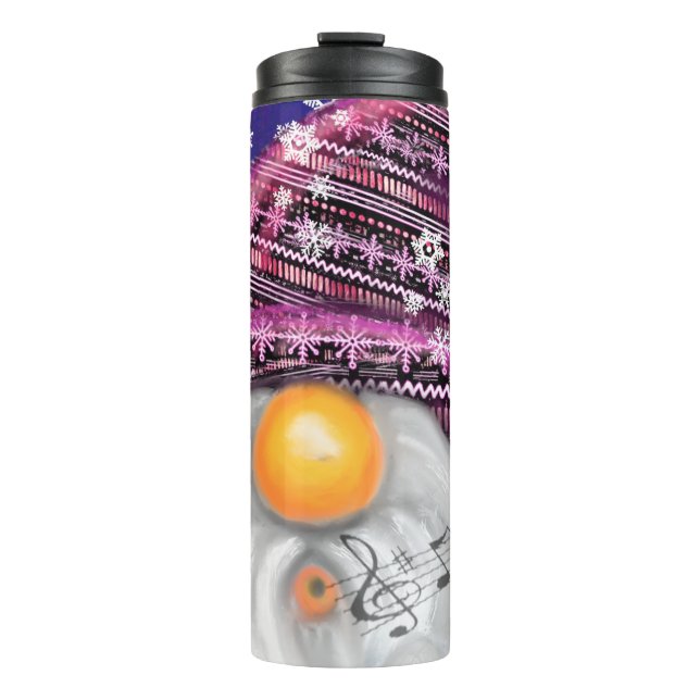 Bouteilles Isothermes Joyeux Gnome Dans Casquette Violet Tumbler Thermiq (Devant)
