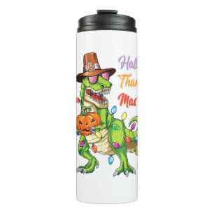 Bouteilles Isothermes Joyeux Hallothanksmas T Rex Halloween Thanksgiving