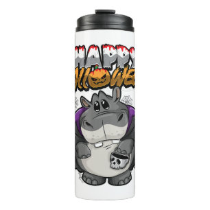 Bouteilles Isothermes Joyeux Halloween Hippopotame déguisé Halloween